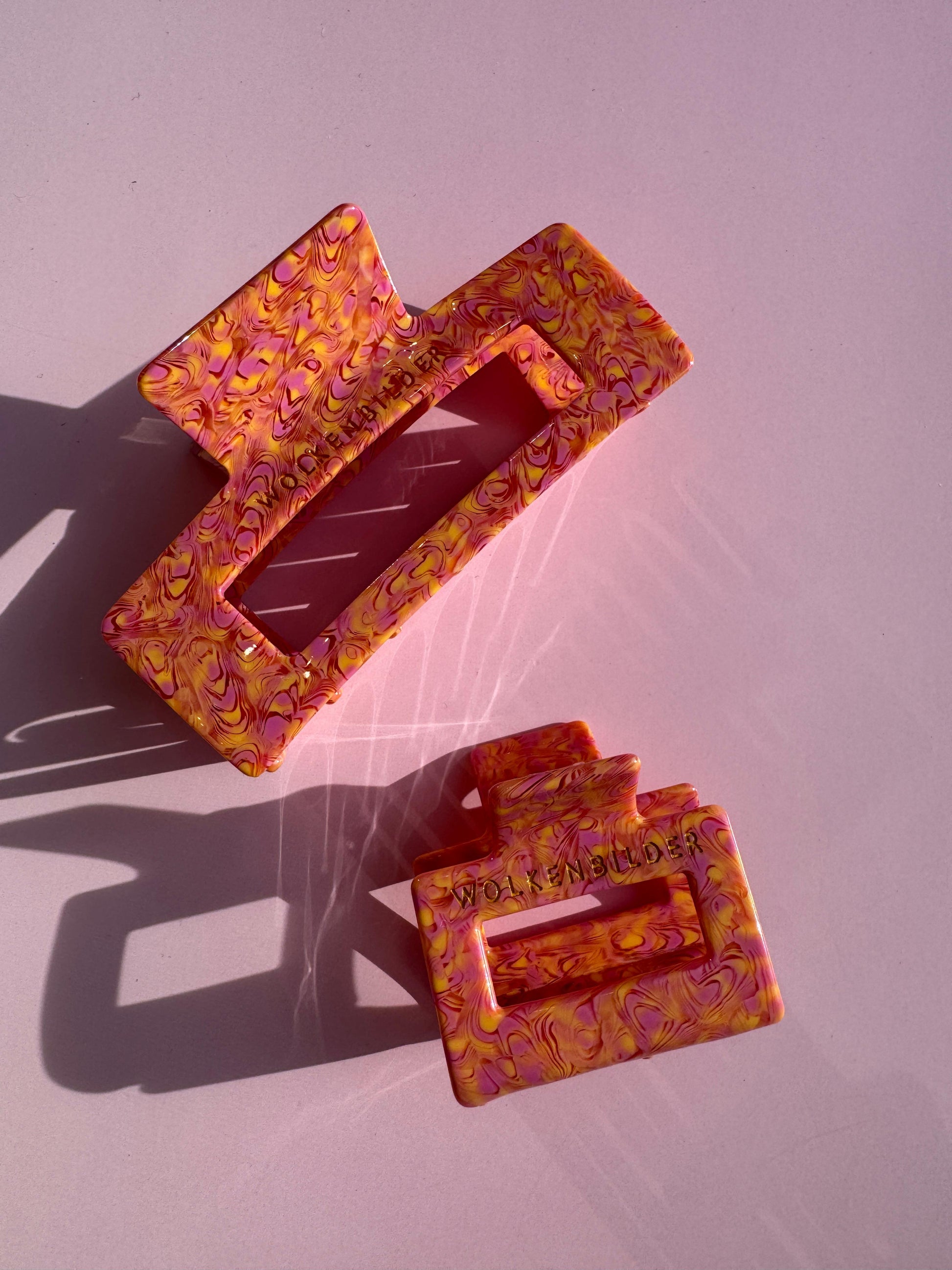 Marmorierte Haarklammer "SUE"