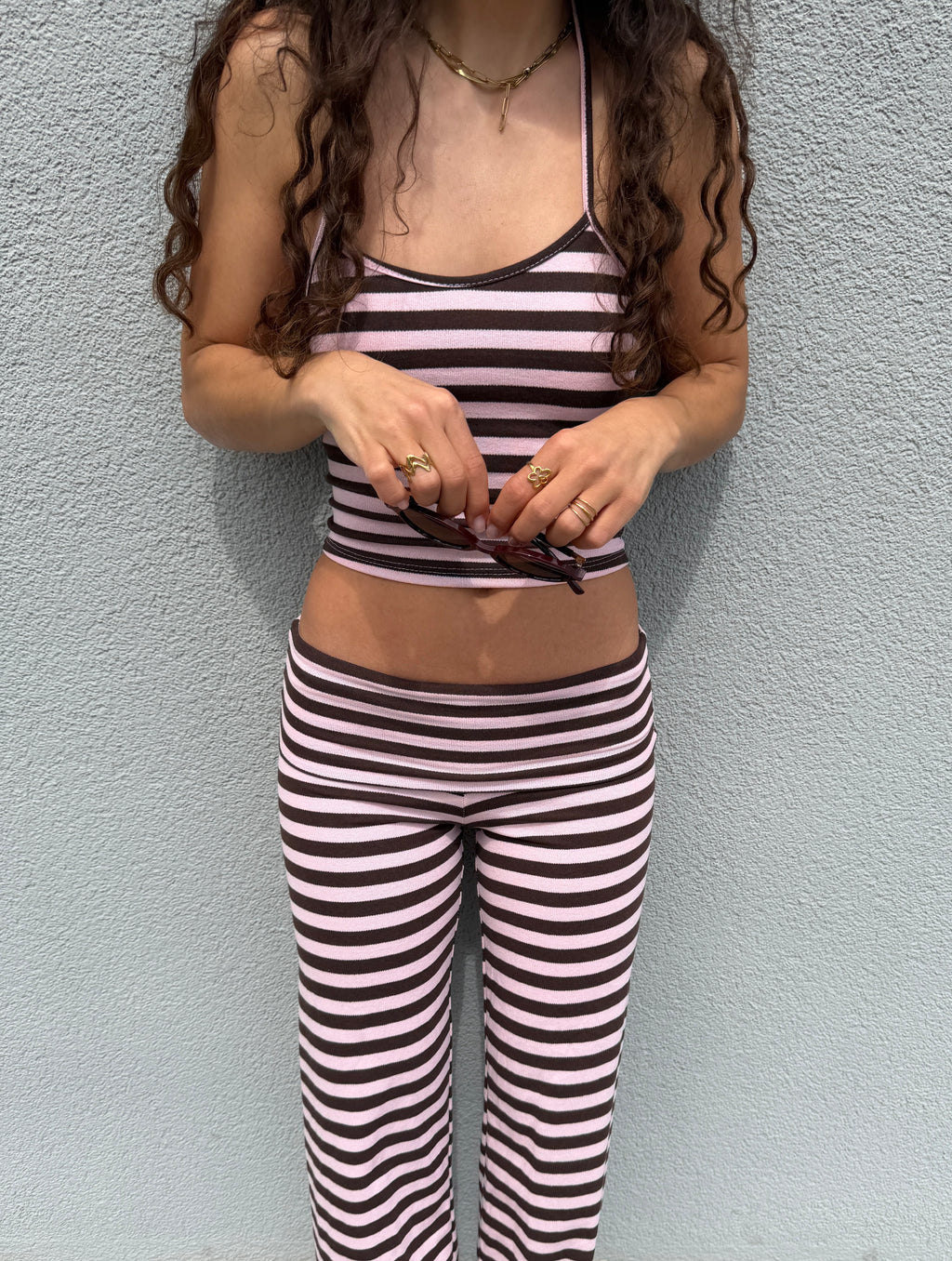 Pants "LOLA" Braun/Rosa