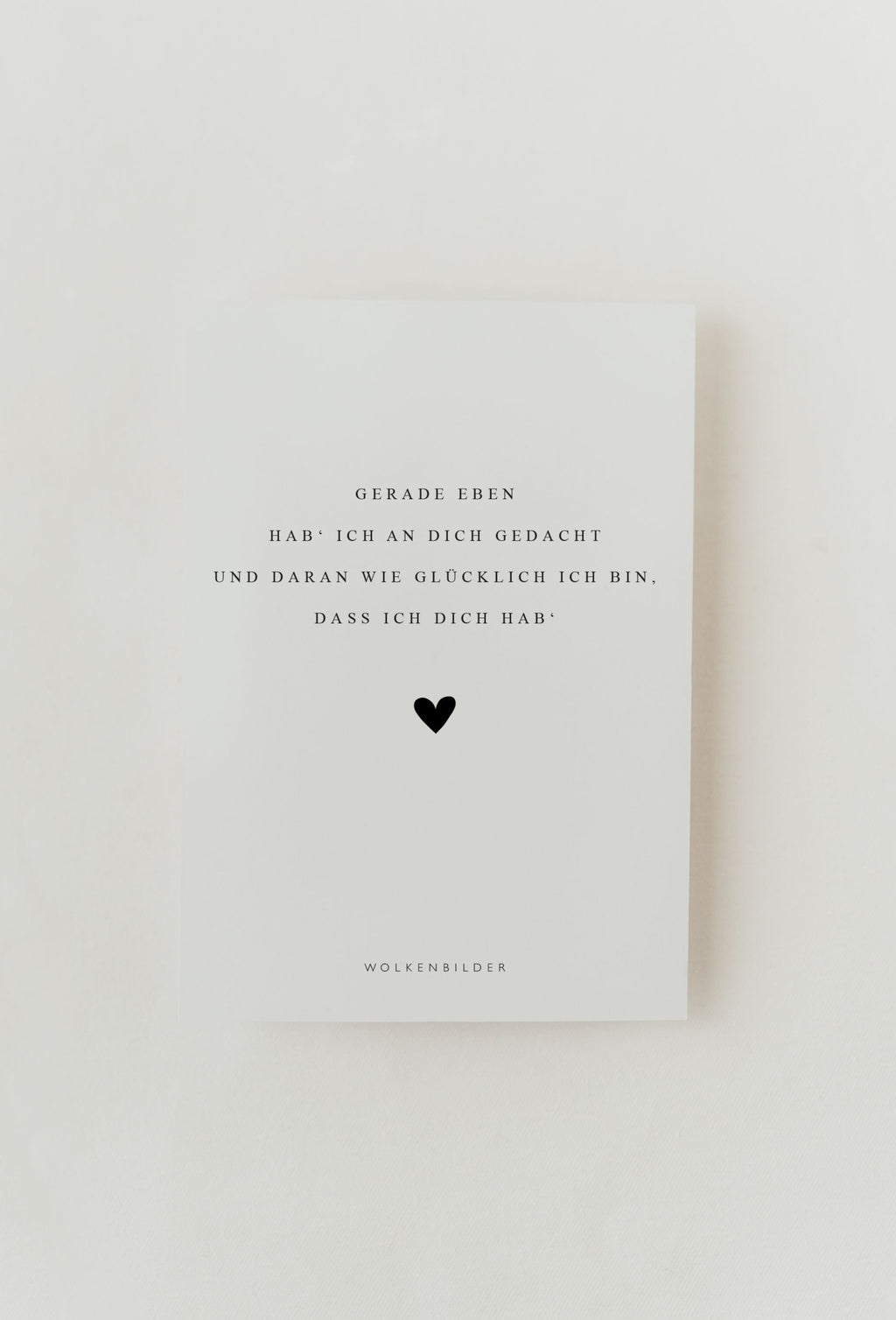 Postkarte No. 1 "GERADE EBEN"
