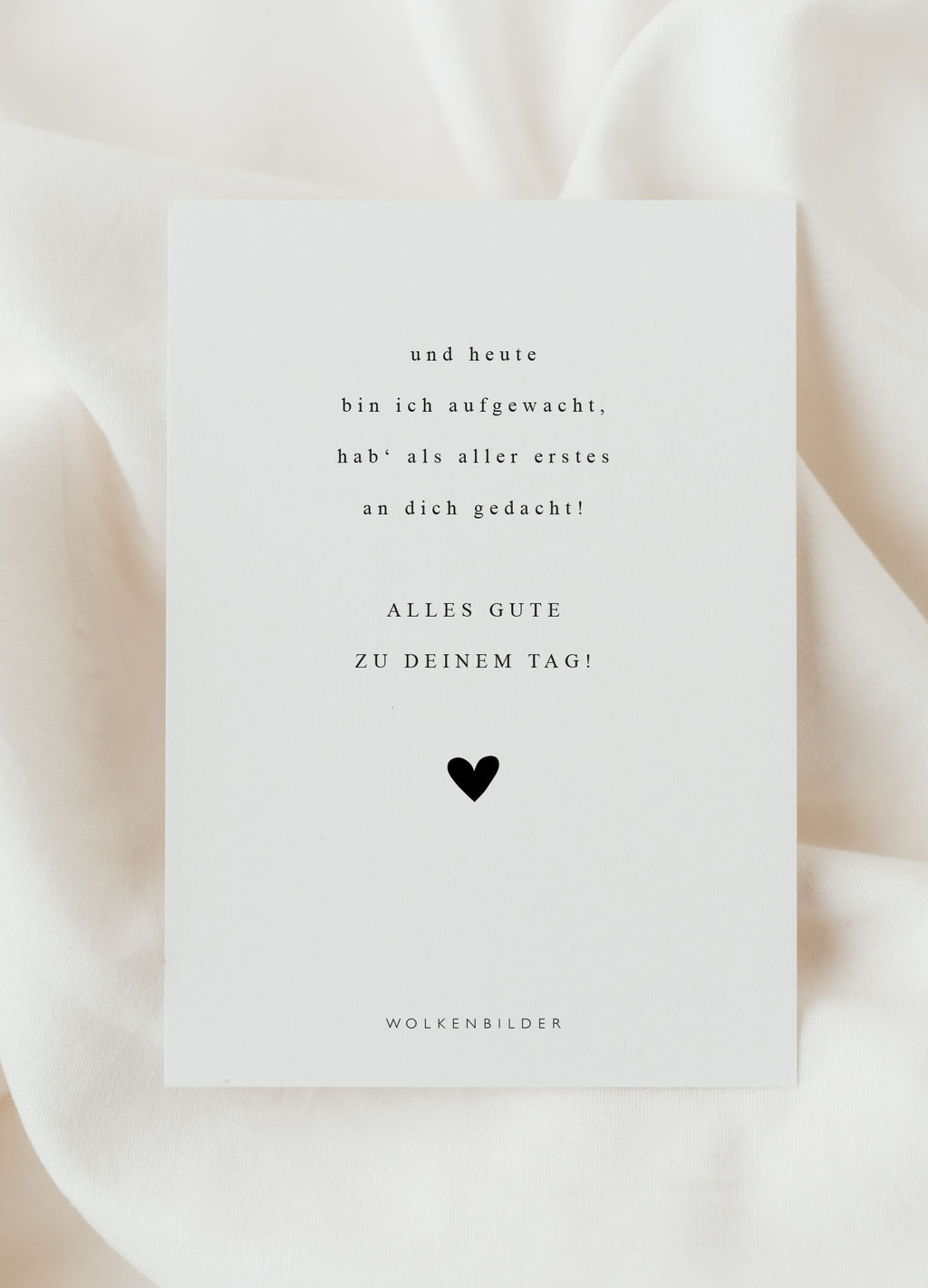 Postkarte No. 202 "AUFGEWACHT AN DICH GEDACHT"