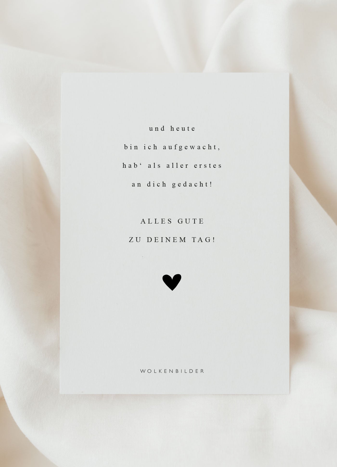 Postkarte No. 202 "AUFGEWACHT AN DICH GEDACHT"