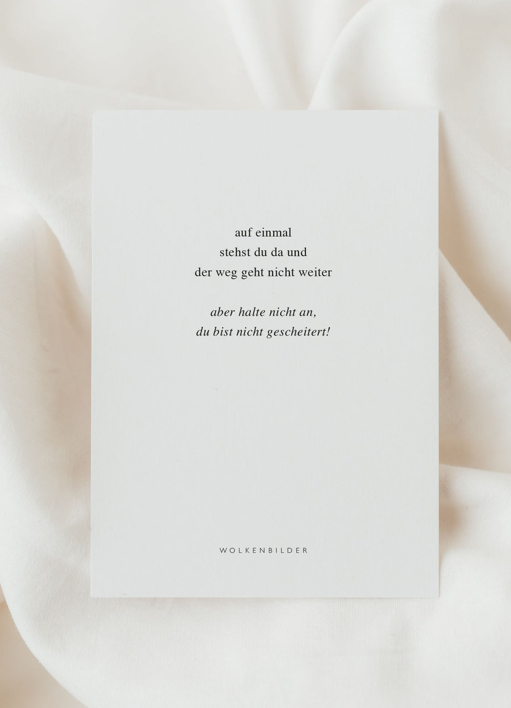 Postkarte No. 211 "HALTE NICHT AN"