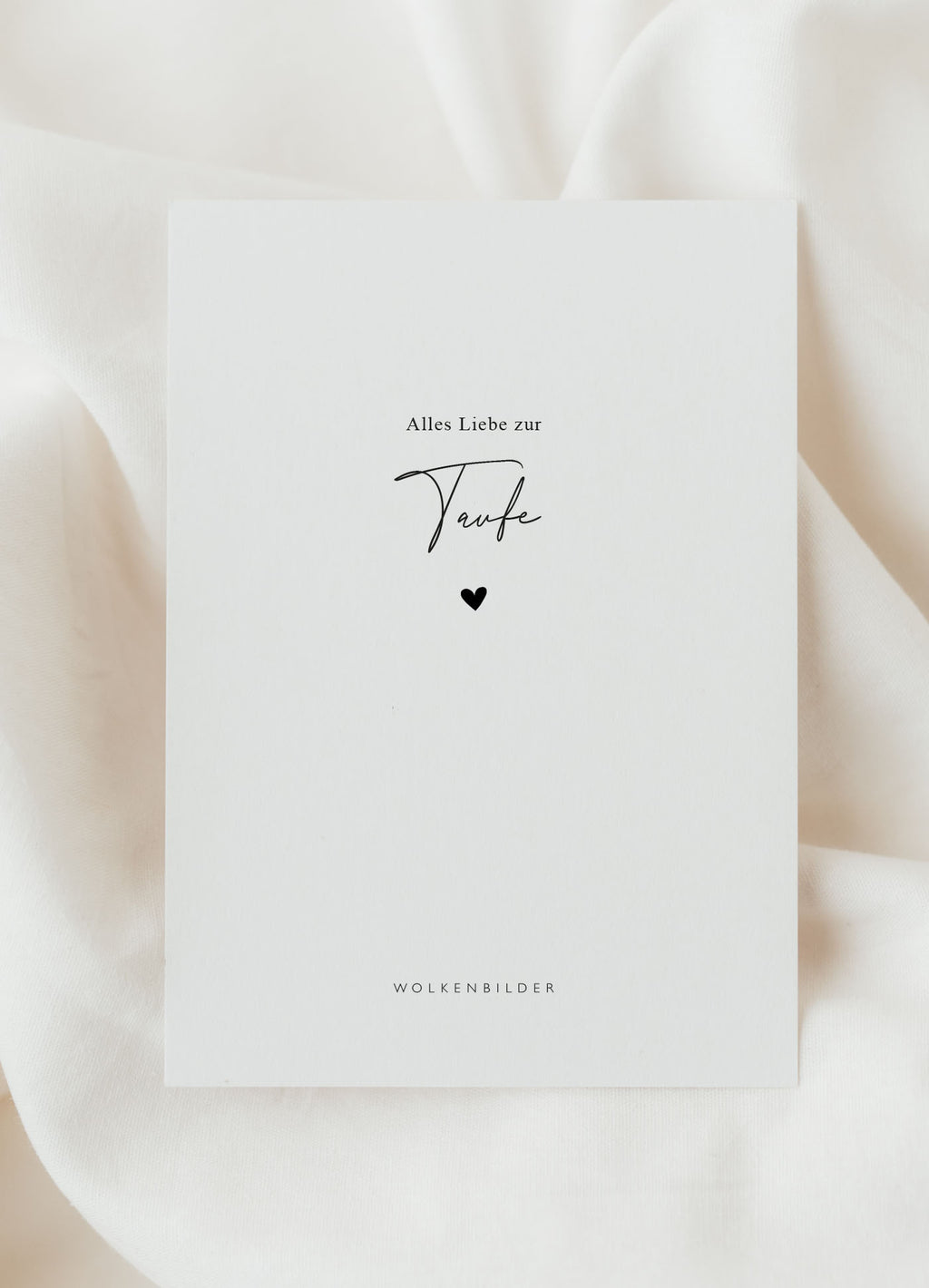 Postkarte No. 218 "ALLES LIEBE ZUR TAUFE"
