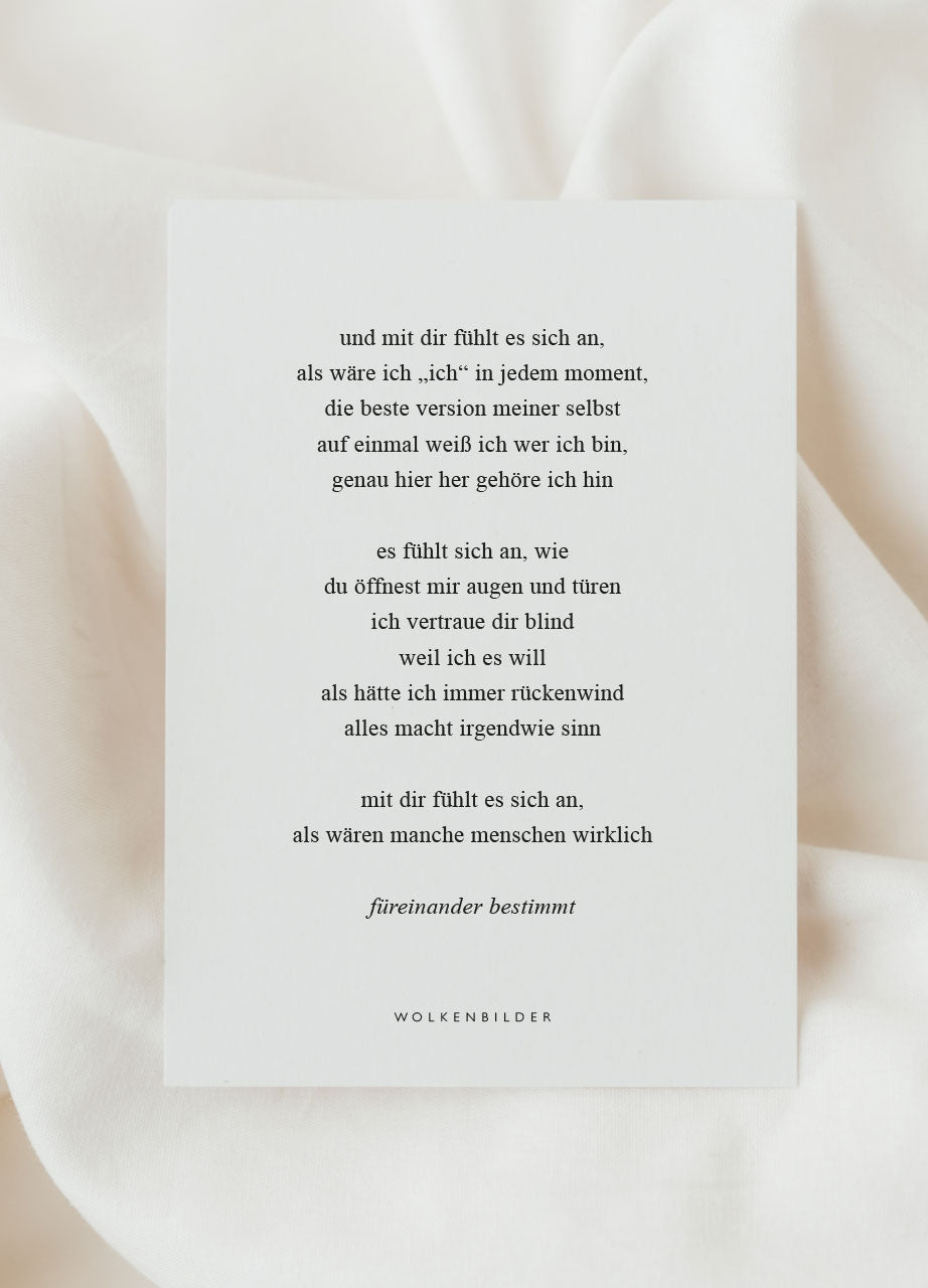 Postkarte No. 103 "FÜR EINANDER BESTIMMT"