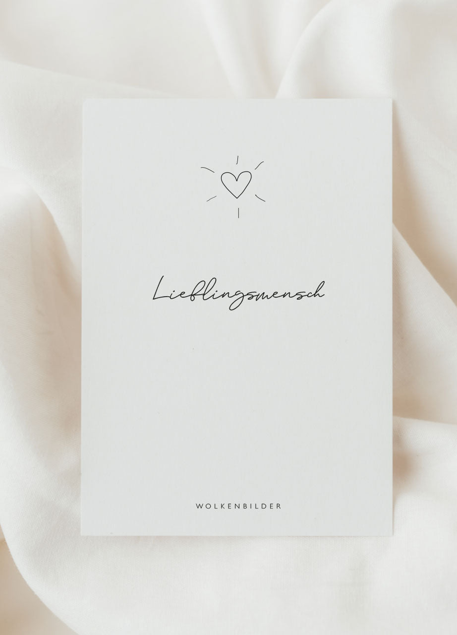 Postkarte No. 11 "LIEBLINGSMENSCH"