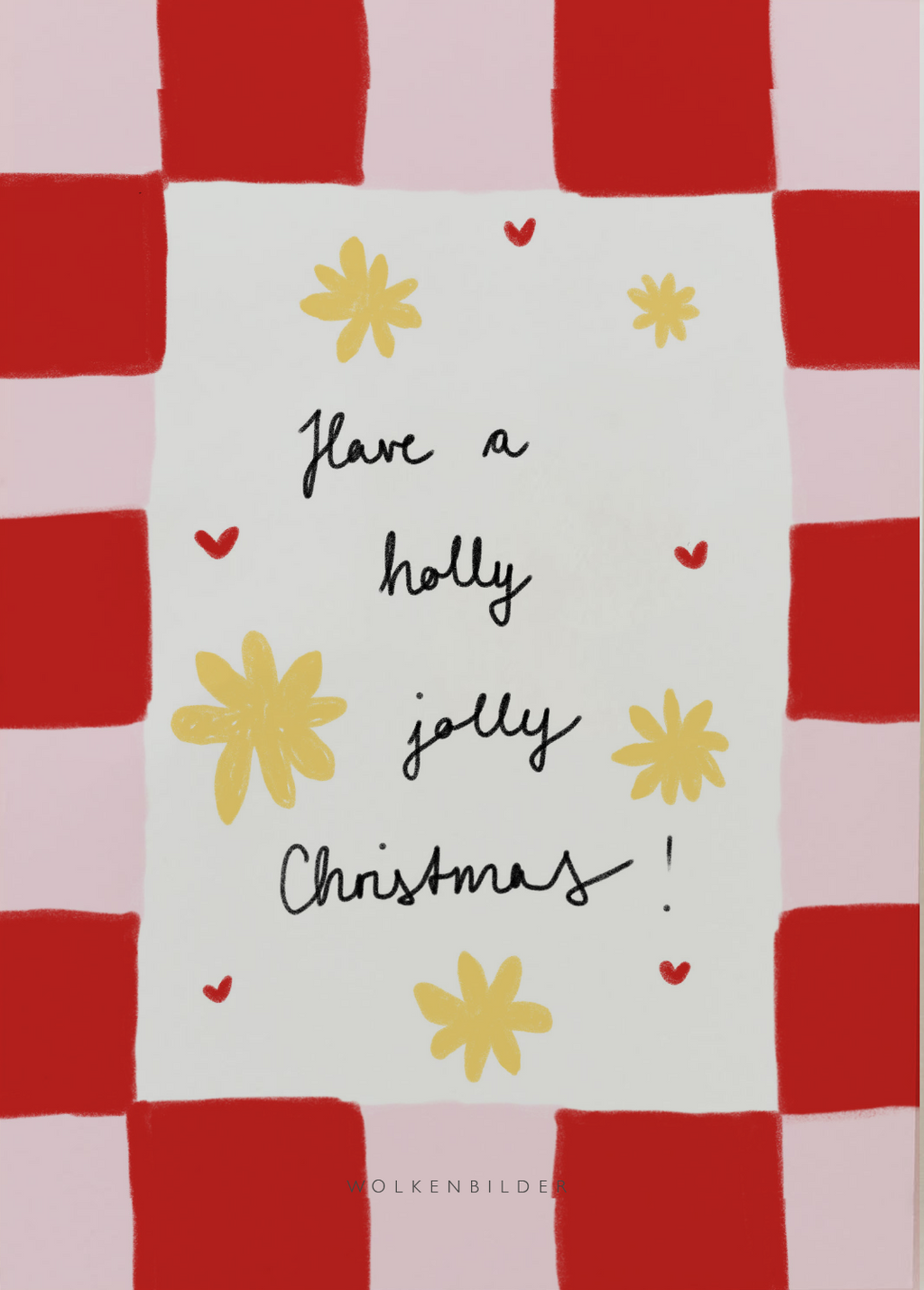 Postkarte No. 126.2 "HOLLY JOLLY CHRISTMAS"
