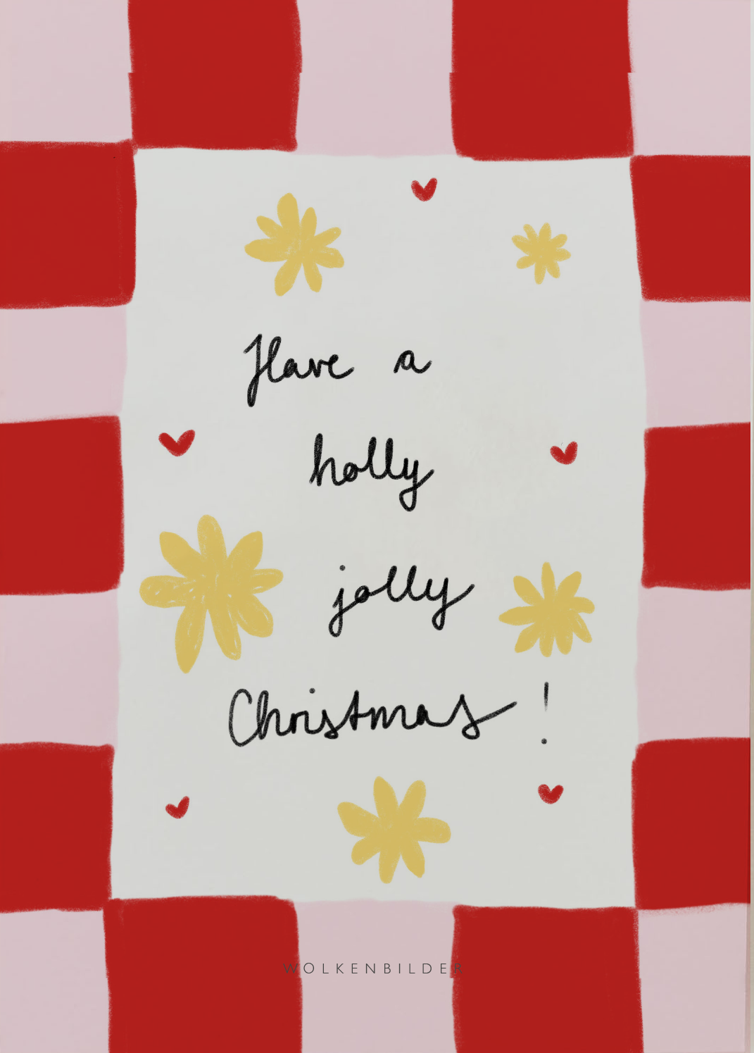 Postkarte No. 126.2 "HOLLY JOLLY CHRISTMAS"
