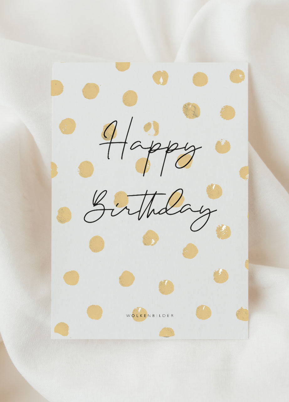 Postkarte No. 172 "HAPPY BIRTHDAY"