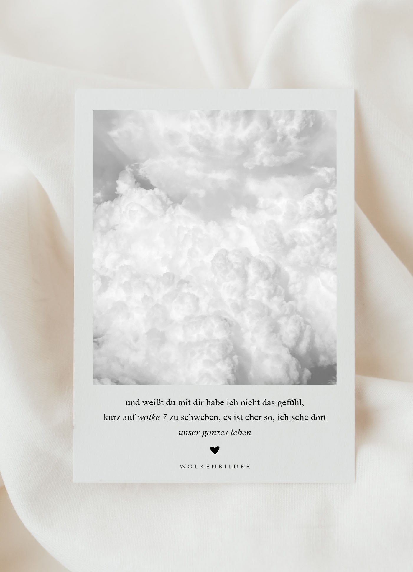 Postkarte No. 184 "AUF WOLKE 7"