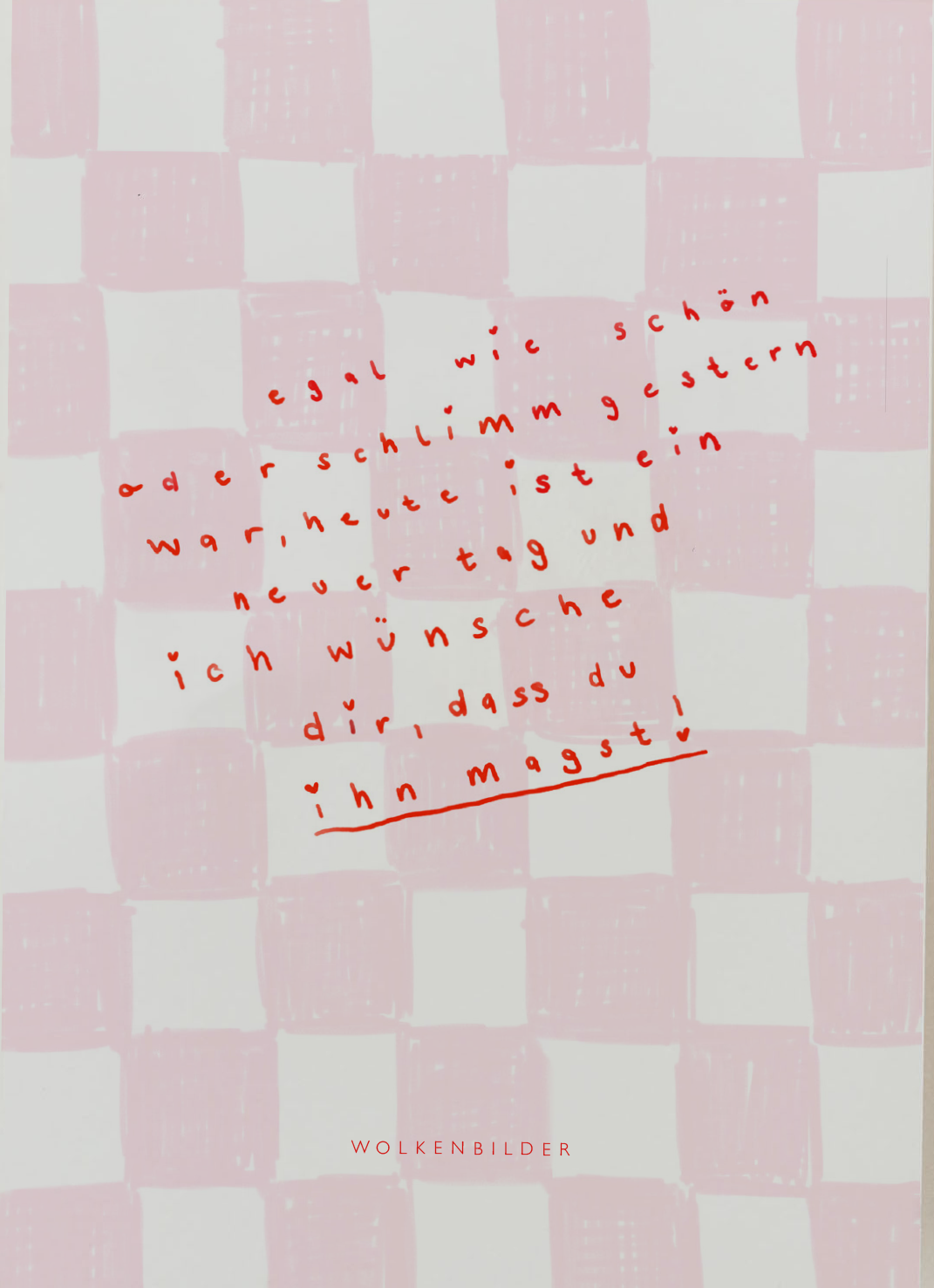 Postkarte No. 21.2 "NEUER TAG"