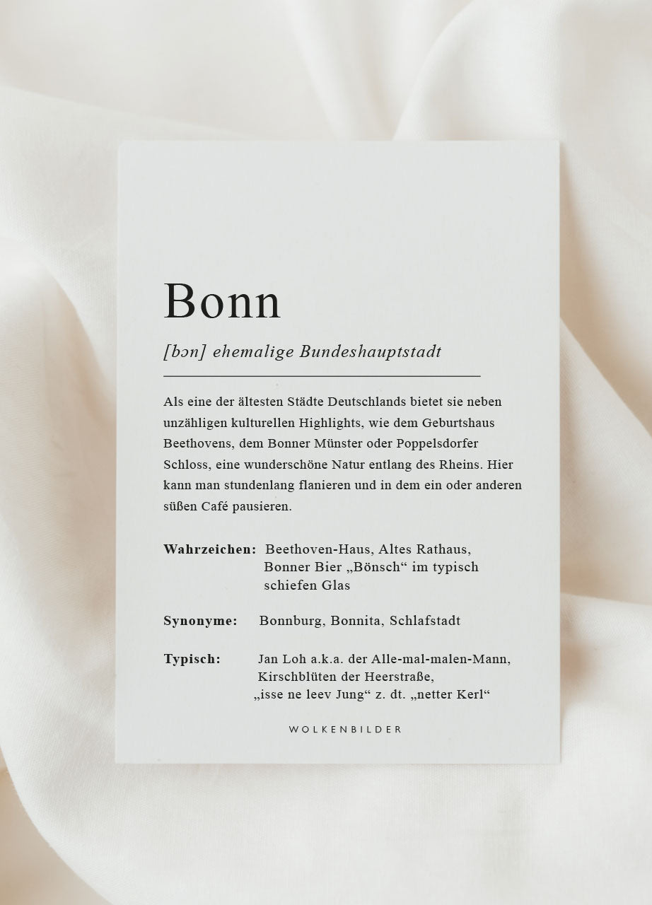 Postkarten Städte Definitionen