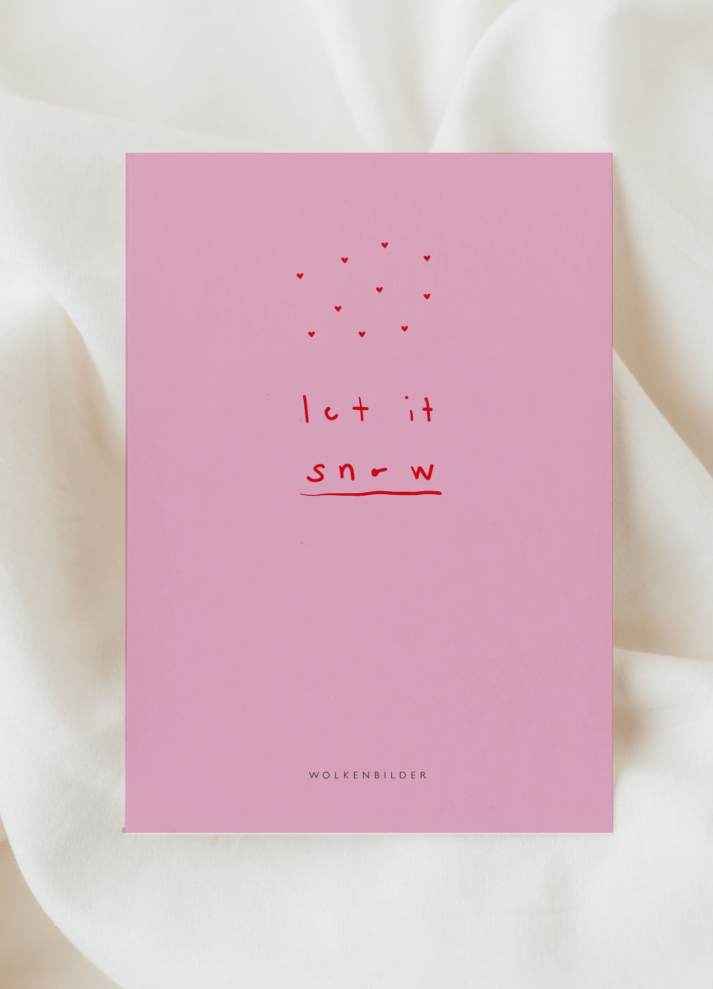 Postkarte No. 28.2 "LET IT SNOW"