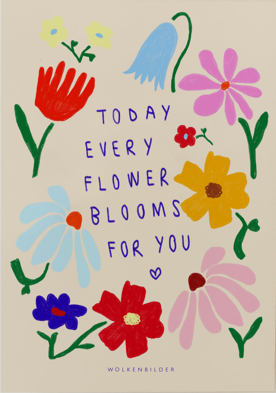 Postkarte No. 37.2 "EVERY FLOWER FOR YOU"