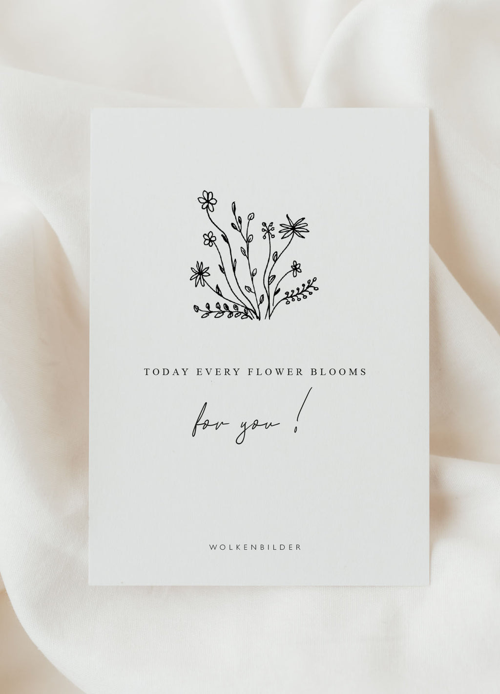 Postkarte No. 37 "BLOOMS FOR YOU"
