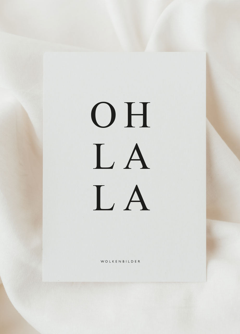 Postkarte No. 39 "OH LA LA"
