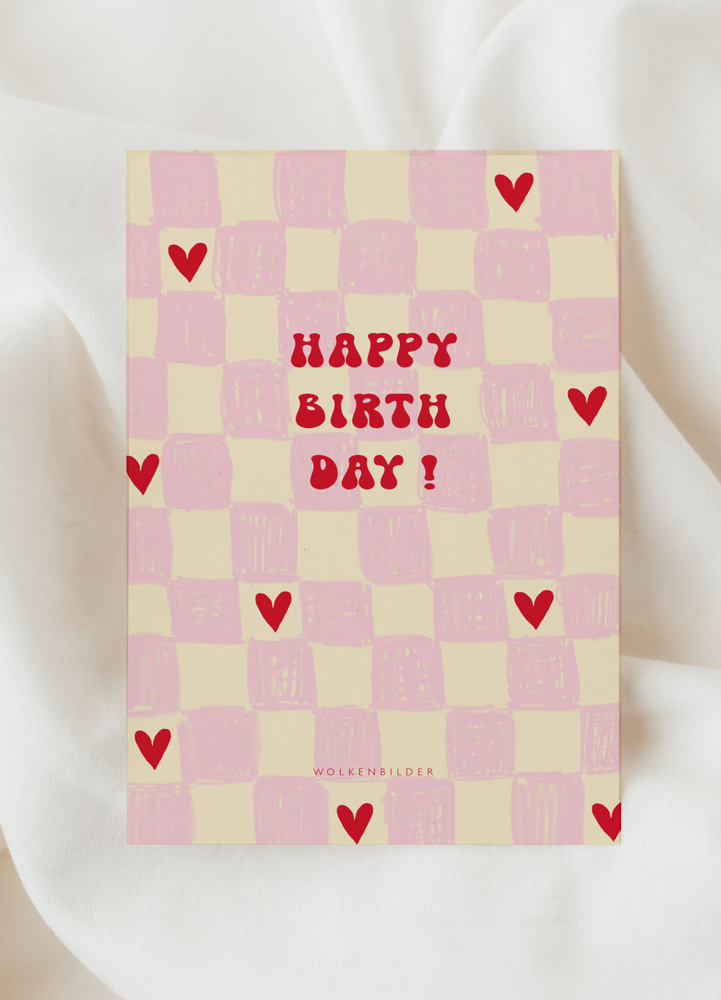 Postkarte No. 4.2 "HAPPY BIRTHDAY CARO HERZ"