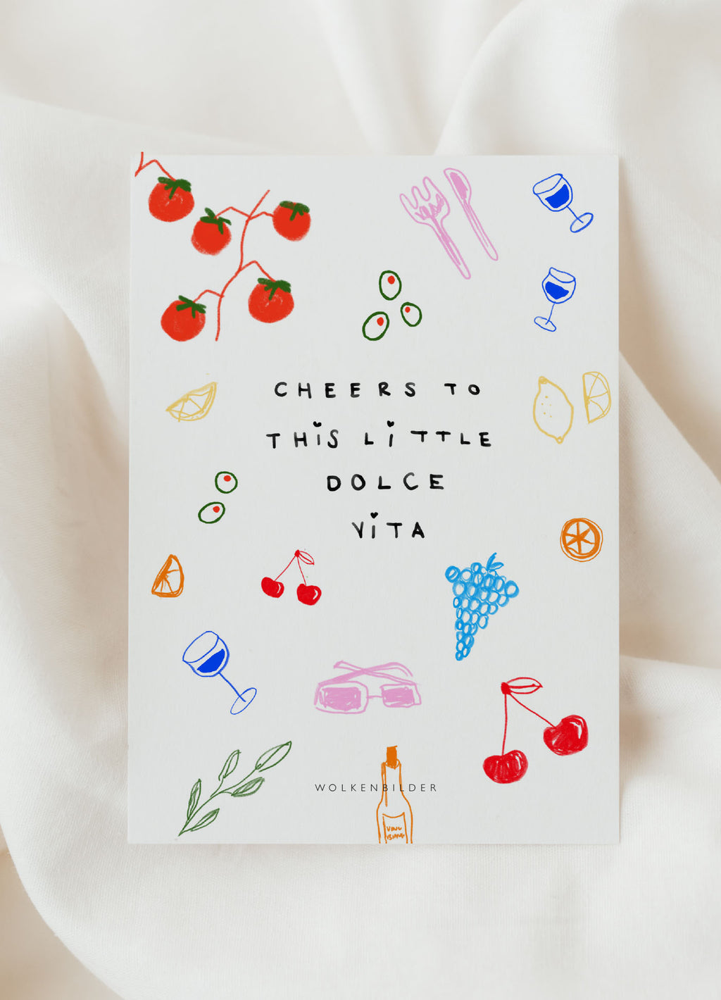 Postkarte No. 41.2 "CHEERS DOLCEVITA"
