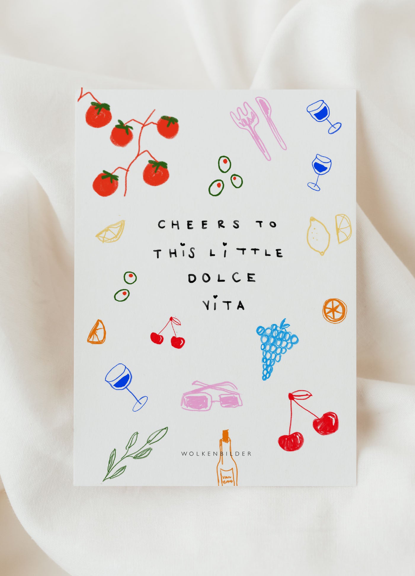 Postkarte No. 41.2 "CHEERS DOLCEVITA"