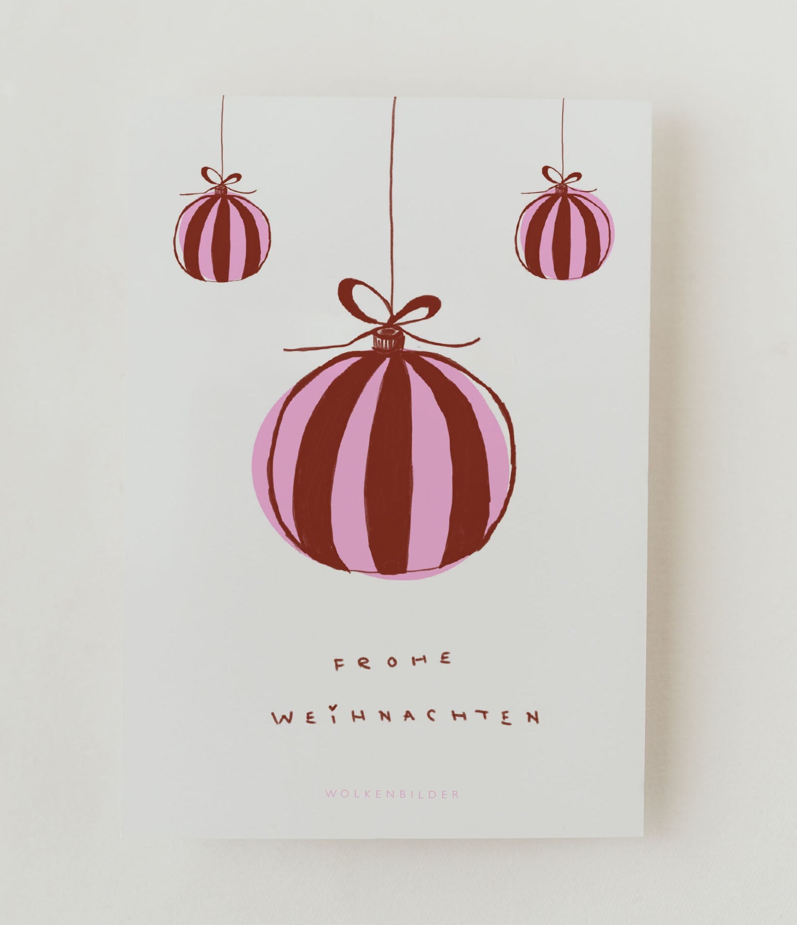 Postkarte No. 44.2 "WEIHNACHTSKUGELN"