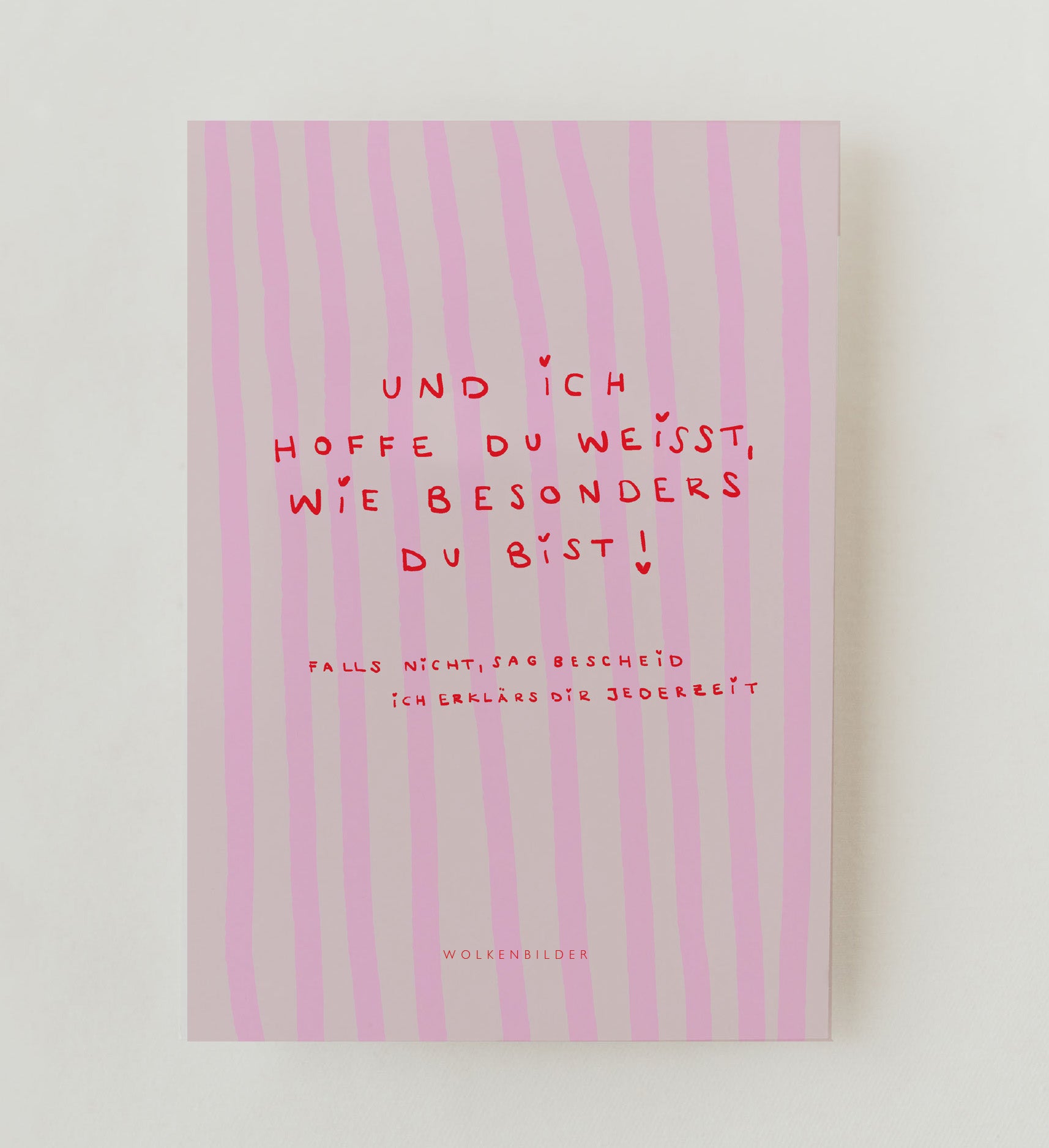 Postkarte No. 58.2 wie besonders du bist