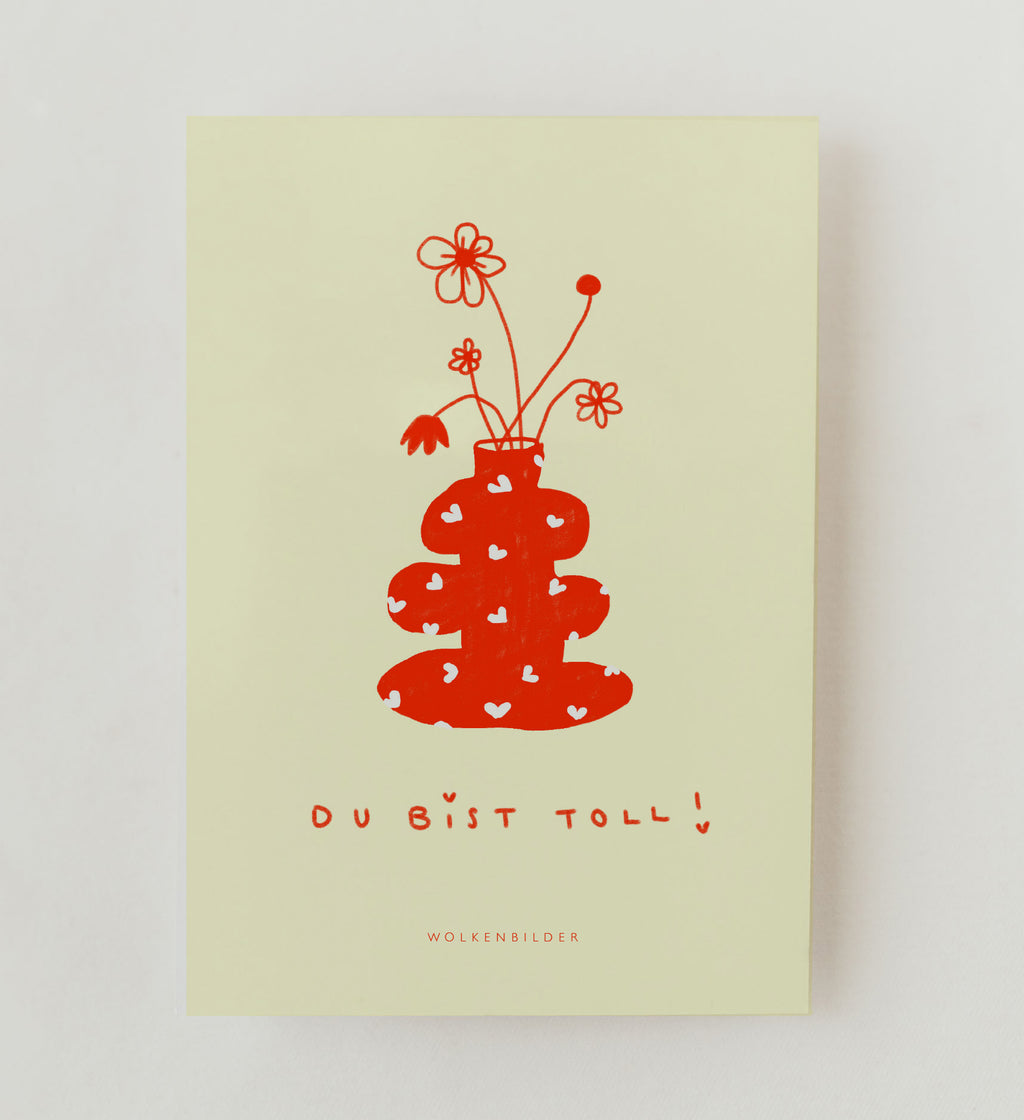 Postkarte No. 62.2 Du bist toll