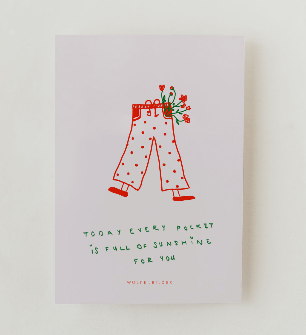 Postkarte No. 64.2 Pocket full of sunshine