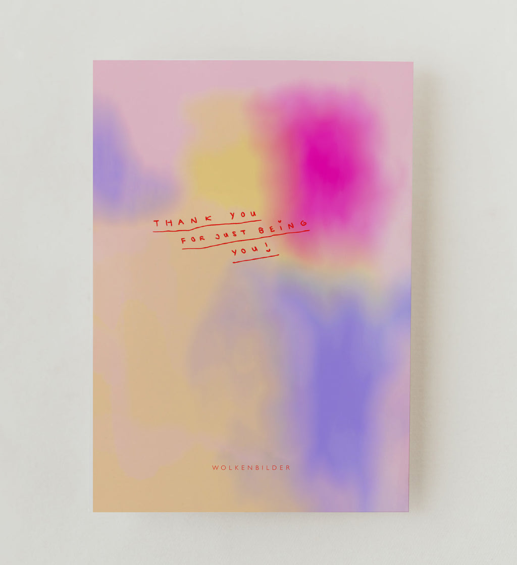 Postkarte No.70.2 THANK YOU FOR JUST BEING YOU