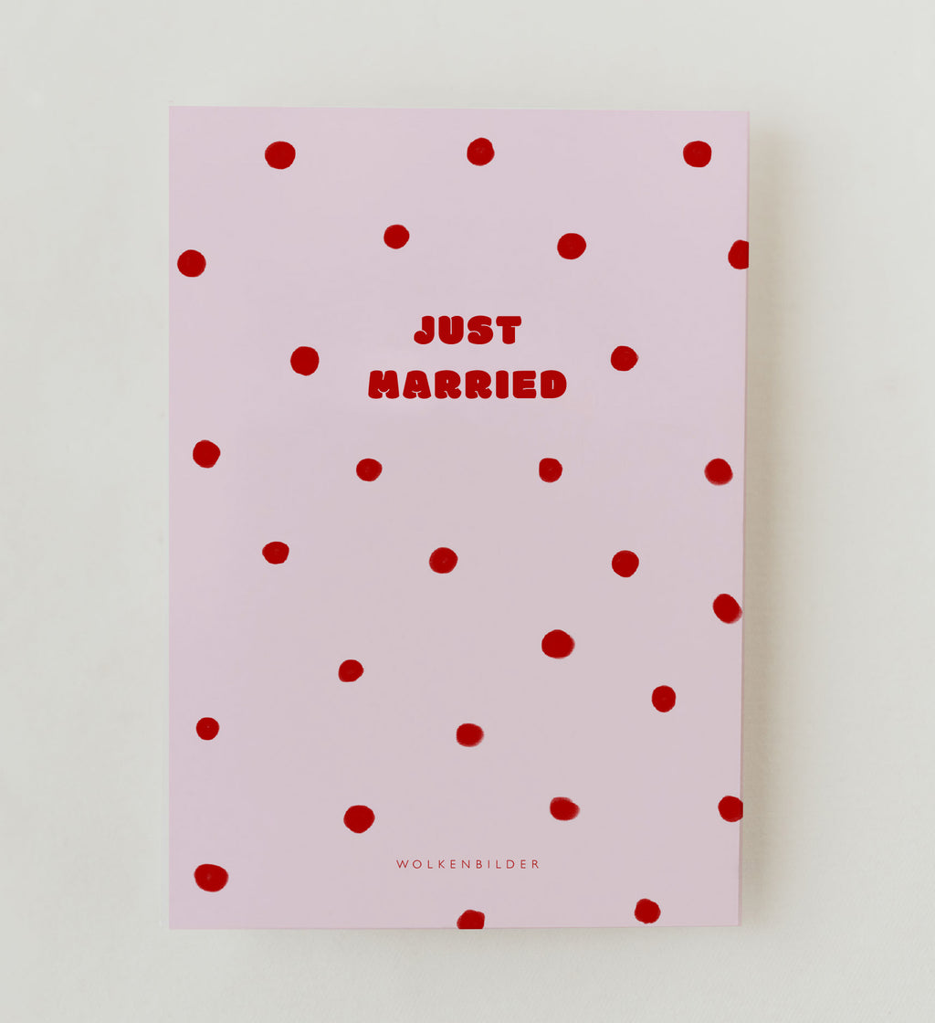 Postkarte No.74.2 JUST MARRIED PUNKTE