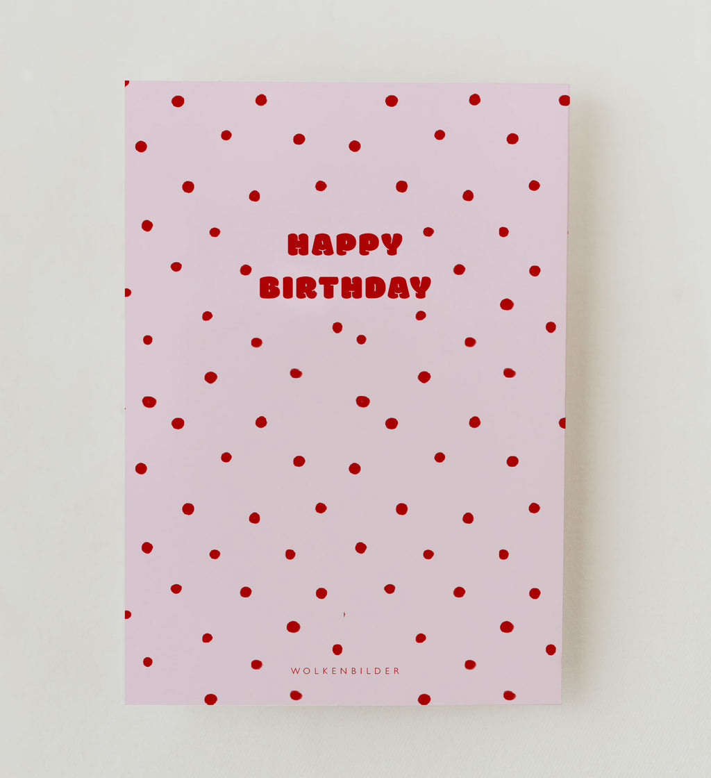 Postkarte No.75.2 HAPPY BIRTHDAY PUNKTE