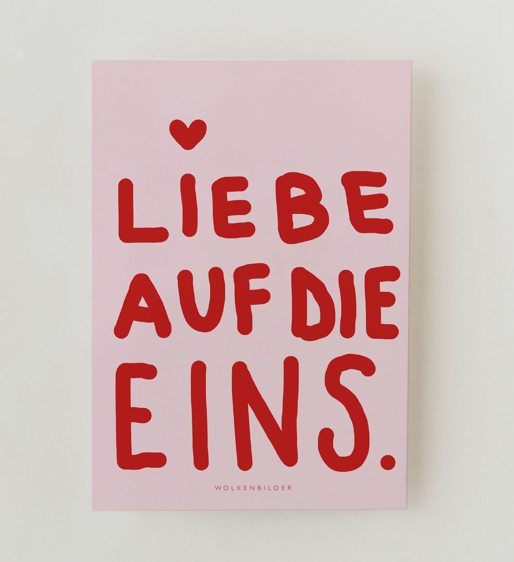 Postkarte No.77.2 LIEBE AUF DIE EINS