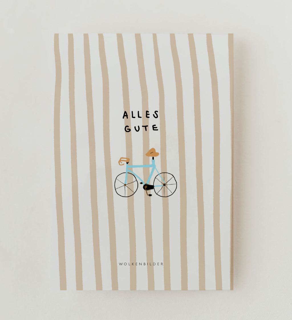 Postkarte No. 79.2 Alles Gute Rennrad