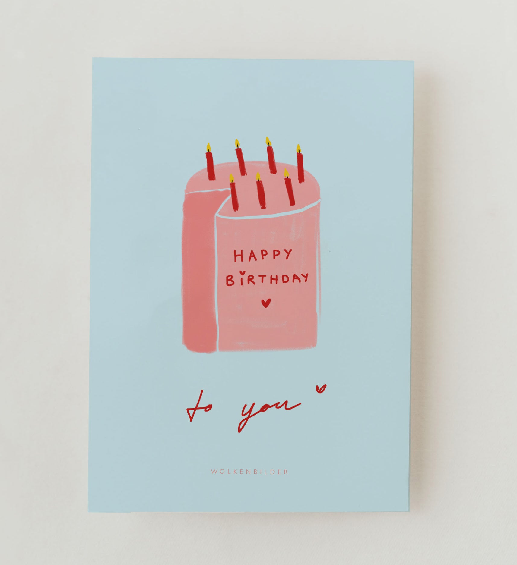 Postkarte No. 89.2 HAPPY BIRTHDAY CAKE
