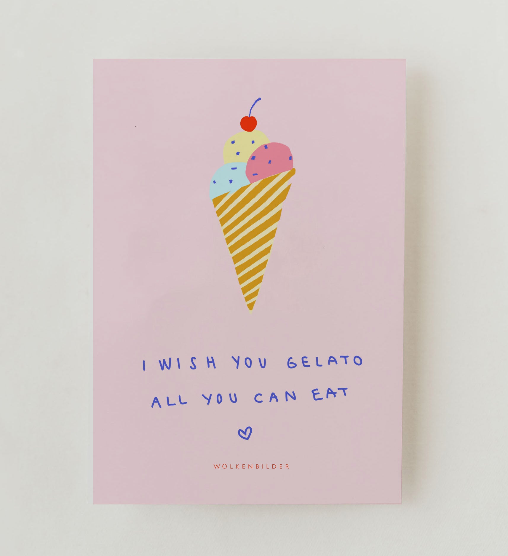 Postkarte No. 92.2 Gelato all you can eat