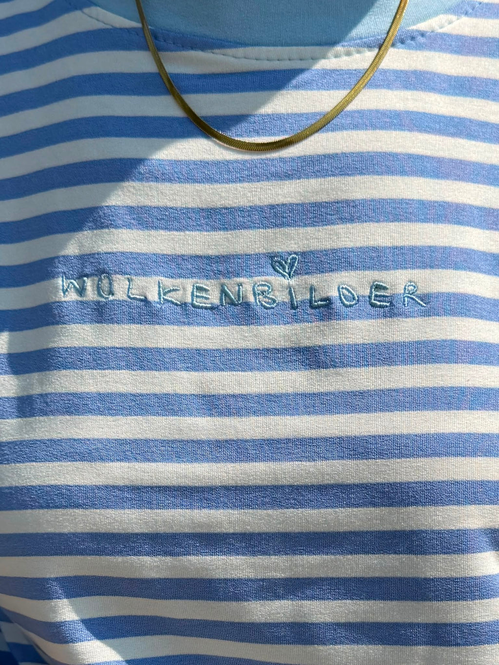 Oversized longsleeve stripes (light blue/white)