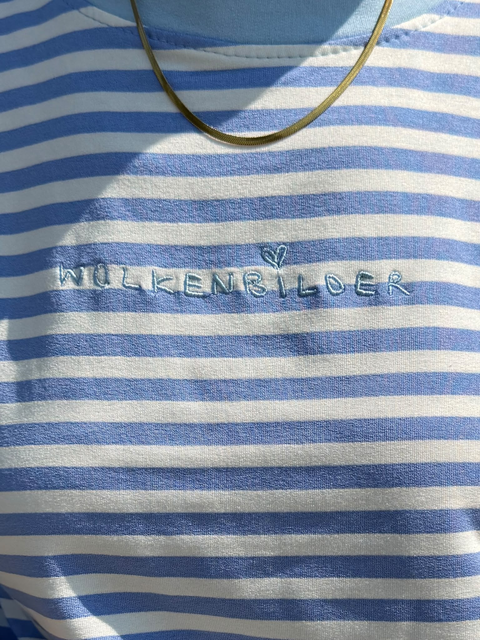 Oversized longsleeve stripes (light blue/white)