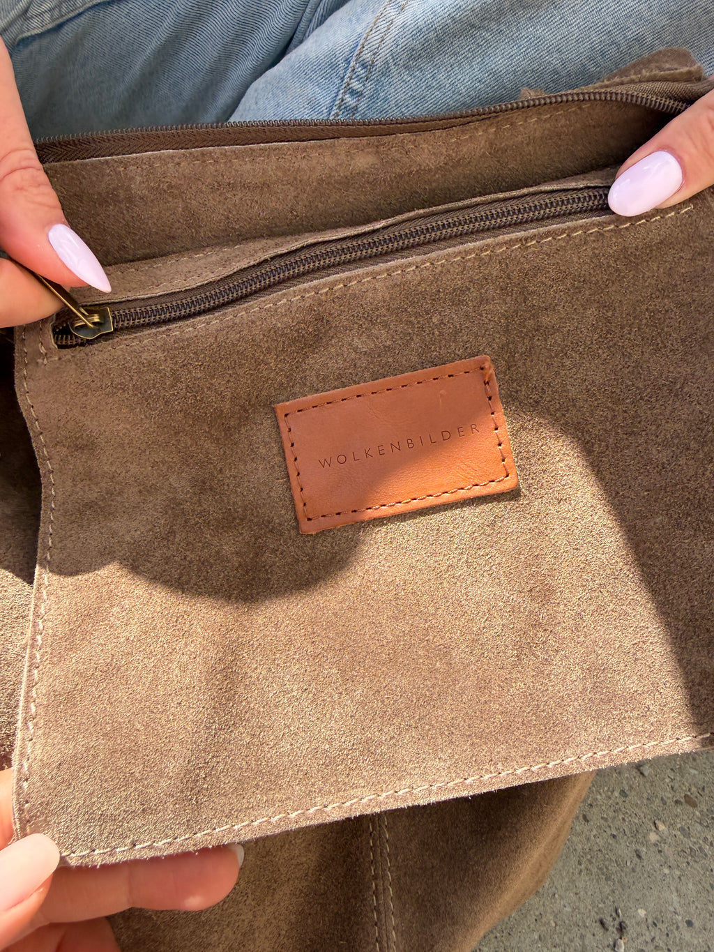 Wildleder-Tasche "BELLA"
