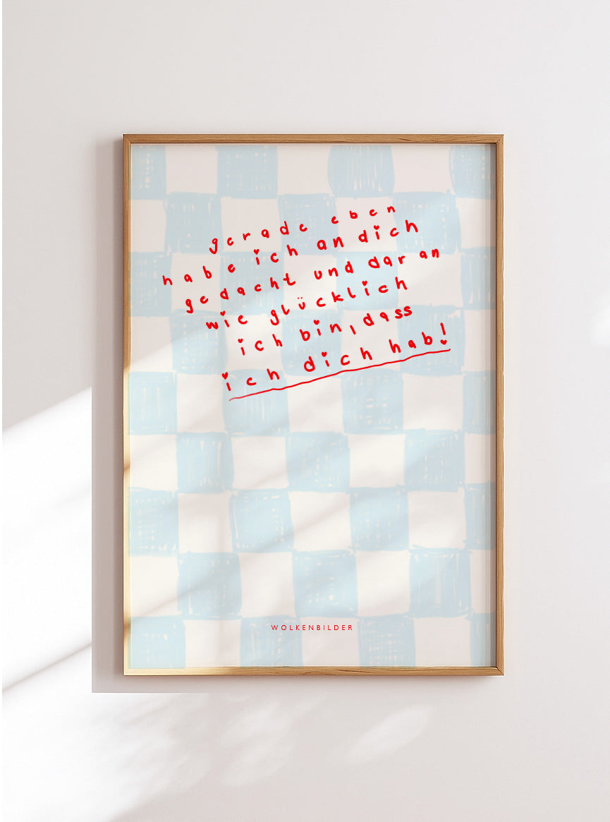 Poster No. 28 "GERADE EBEN"