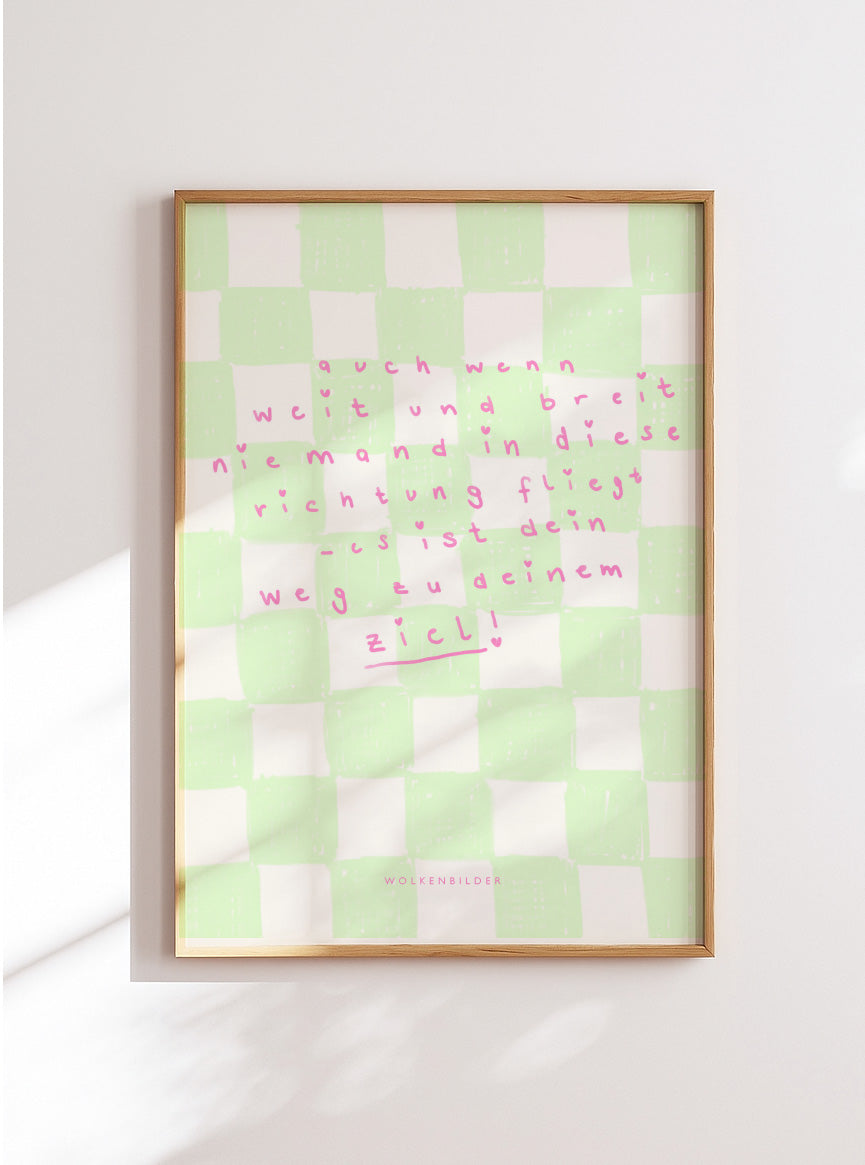Poster No. 30 "DEIN WEG ZU DEINEM ZIEL"