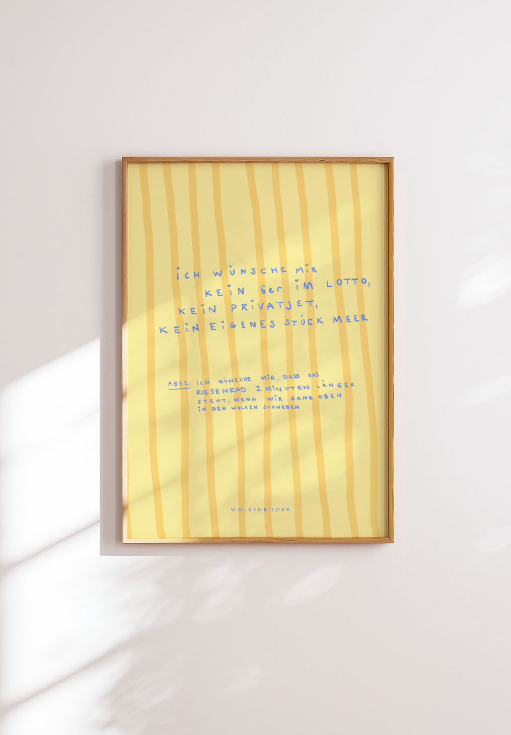 Poster No. 34 "WÜNSCH MIR KEIN 6er IM LOTTO"