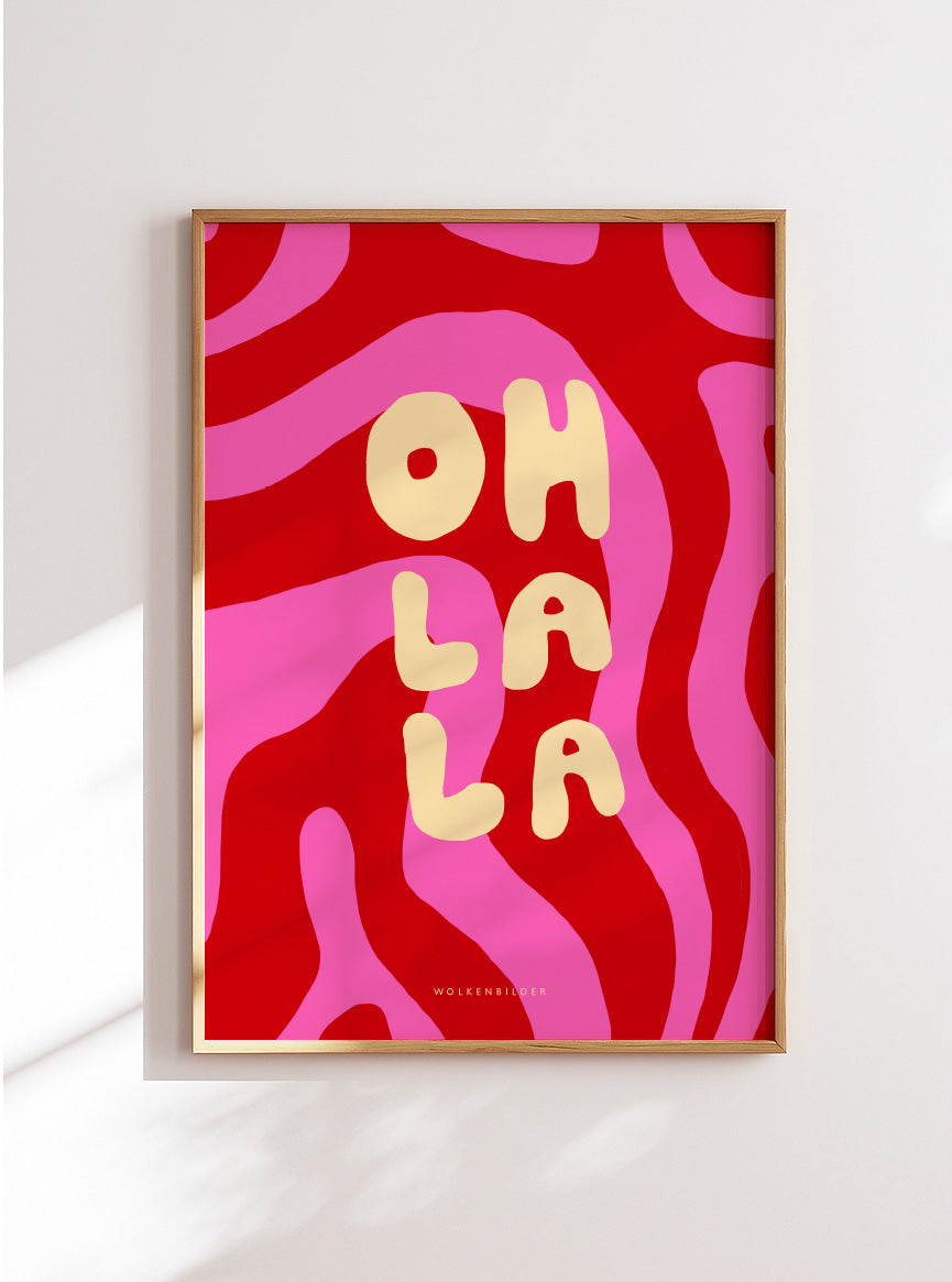 Poster No. 46 "Oh la la" wavy