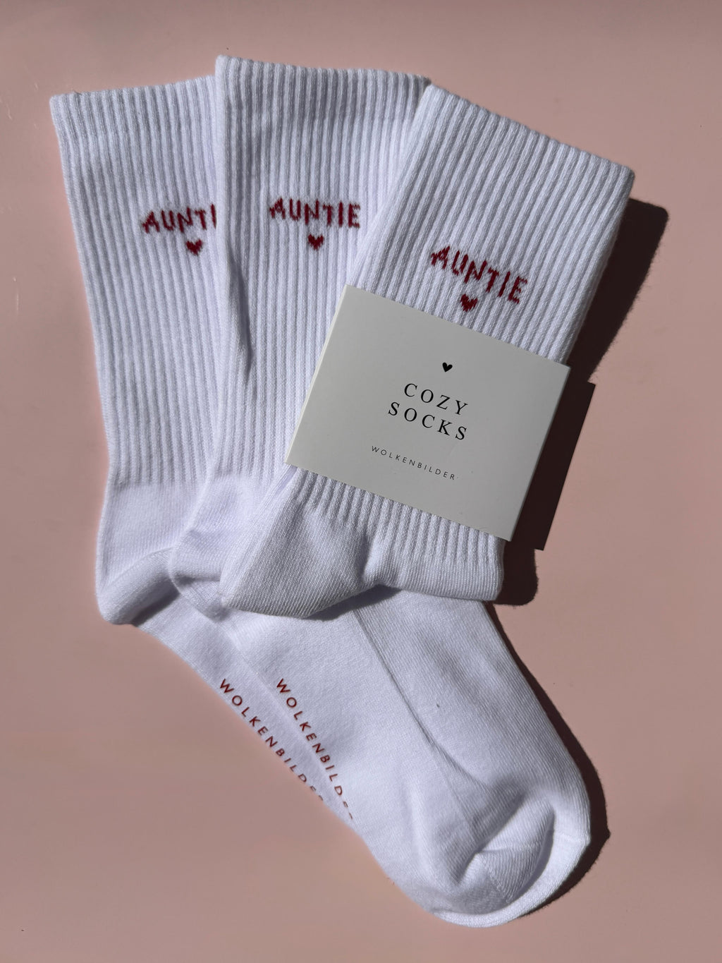 Cozy Socks "AUNTIE"