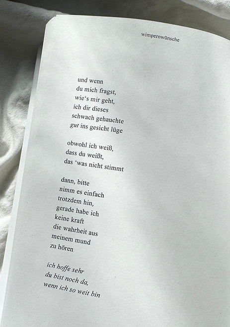 Wimpernwünsche - Signierte Poetry Collection