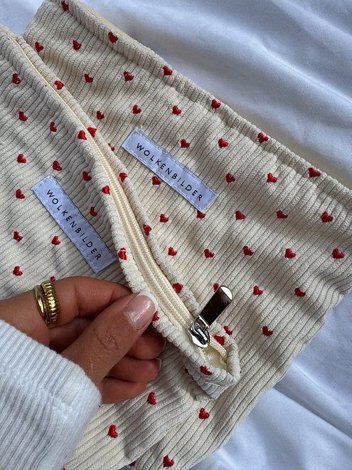 Kosmetiktasche "Hearts"