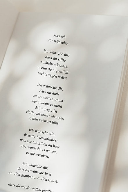 Wimpernwünsche - Signierte Poetry Collection